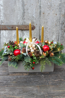 kompozycja świąteczna / stroik Przy Stole, wys.36cm 