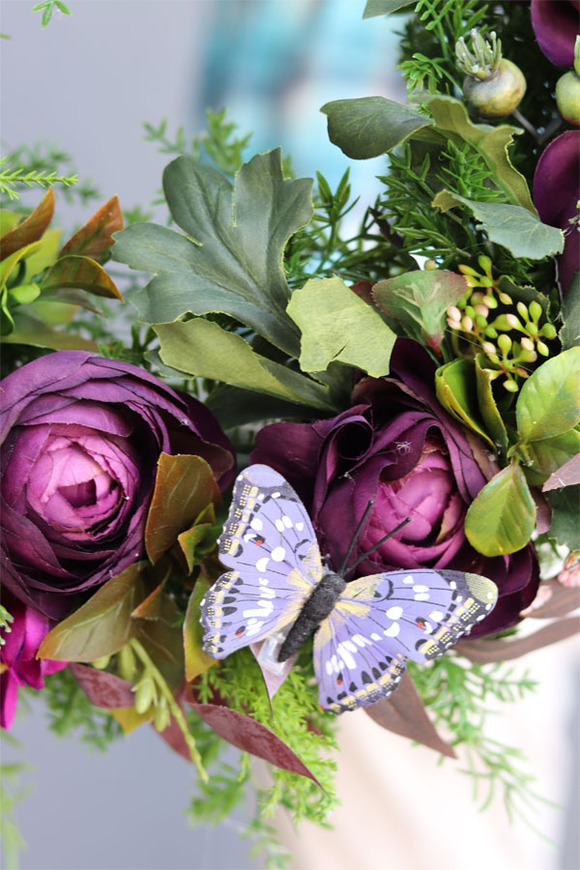 Dream Violett, piękny wianek na drzwi, śr.51cm