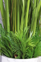 kompozycja traw i dmuchawców w wysokiej donicy, Marmurro, wys. 160cm