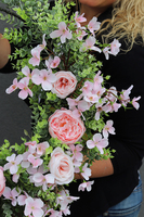 Lunilla Subtelle, wyjątkowy wianek na drzwi na obręczy, śr.52cm