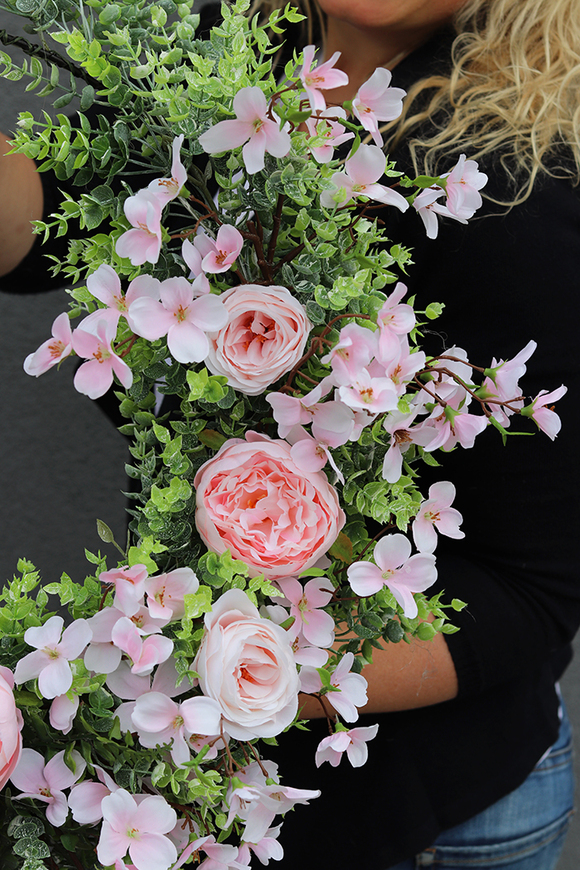 Lunilla Subtelle, wyjątkowy wianek na drzwi na obręczy, śr.52cm