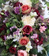 Hellona, bogata dekoracja / wiązanka nagrobna, dł.110cm