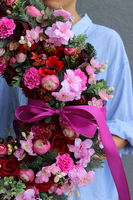 Neron XXL, ogromny wieniec / wiązanka nagrobna, śr.77cm