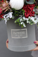 Fenicja, zimowy welurowy flowerbox, wys.50cm 