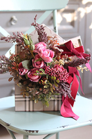 bardzo urocza koperta flowerbox z czekoladą, Relano, wym.30x35cm 