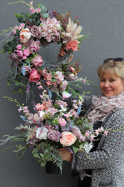 Bogactwo Natury Elegance, bukiet/kompozycja nagrobna, wys.43cm 