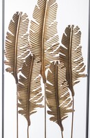 Feathers 2, złoty decor ścienny / pióra, wym.100x55cm