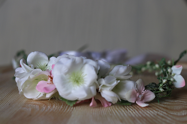 delikatny kwiatowy wianek na głowę, Florence, rozmiar uniwersalny