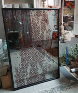 Vintage obraz szklany 2, wym.120x80x3cm 