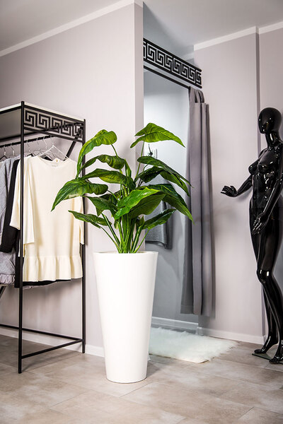 Della donica biel z wewnętrzną półką 40x75cm