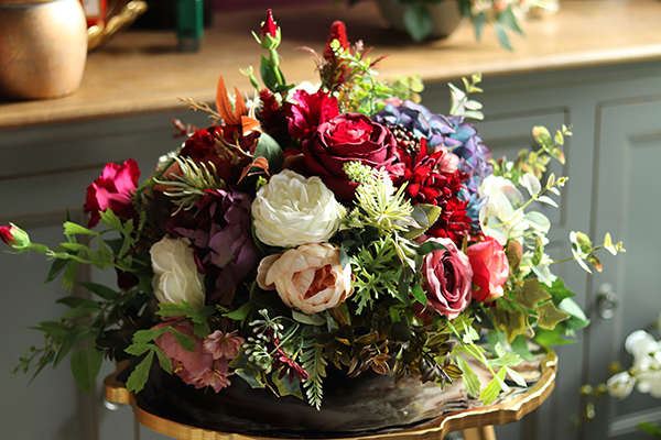 kompozycja kwiatowa / bukiet, Klaudyna, wym. 35x36cm