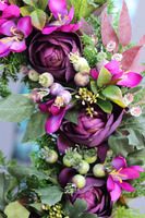 Dream Violett, piękny wianek na drzwi, śr.51cm