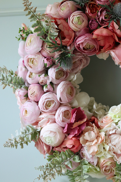 bogaty wianek na drzwi, Carmen Canoe, śr.48cm