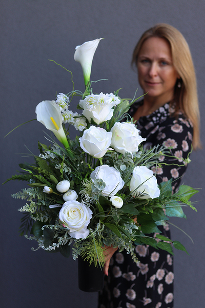 Fortissimo, komplet dekoracji nagrobnych, wieniec + bukiet