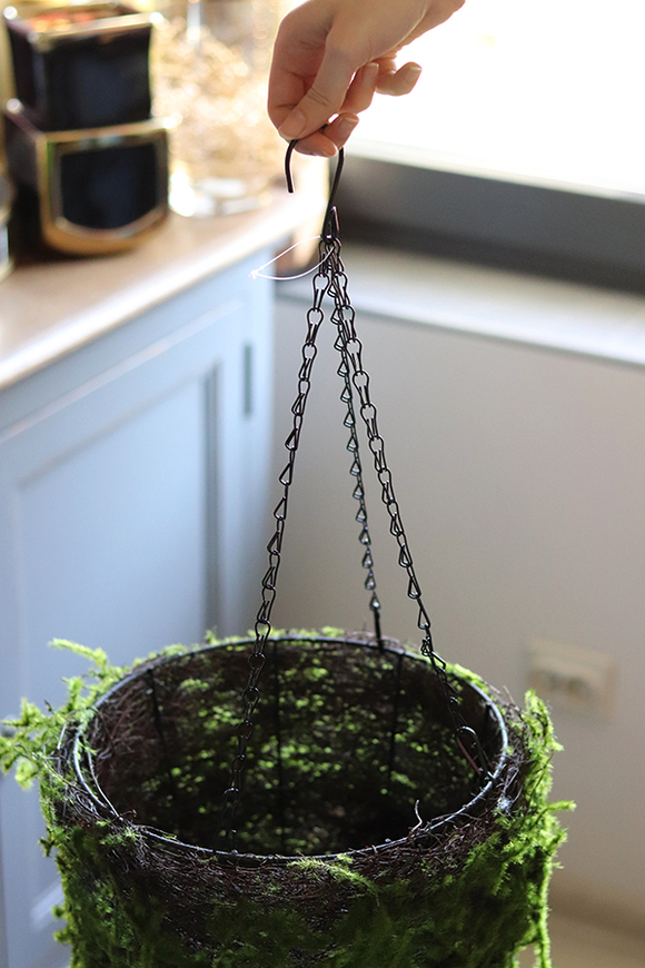 Florina, tuba florystyczna / osłonka / stożek do powieszenia, wy.80x28cm