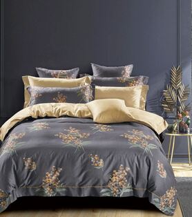 bawełniana elegancka pościel, Erika, 160x200cm + dwie poszewki 70x80cm