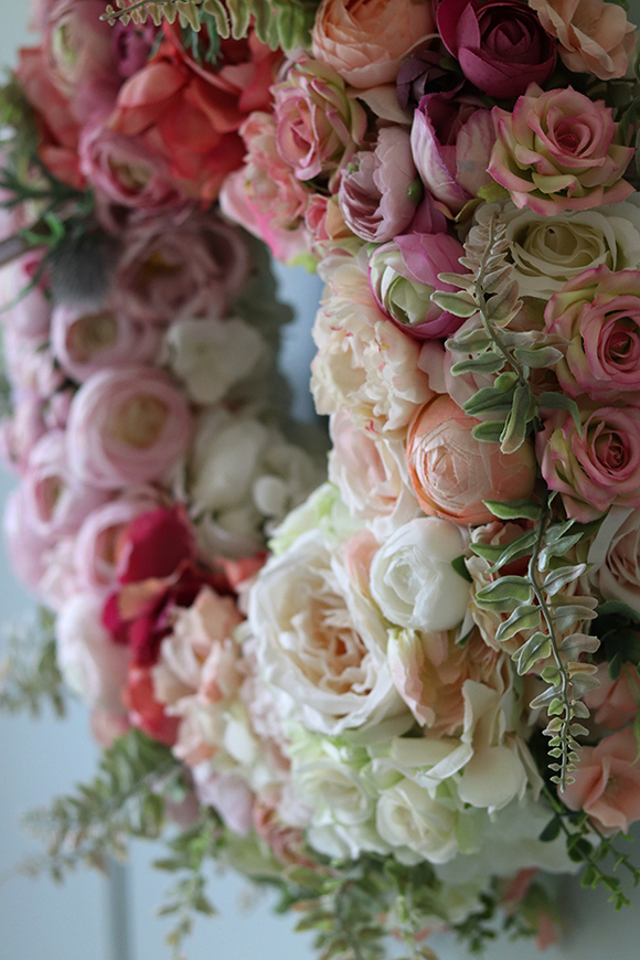 bogaty wianek na drzwi, Carmen Canoe, śr.48cm 