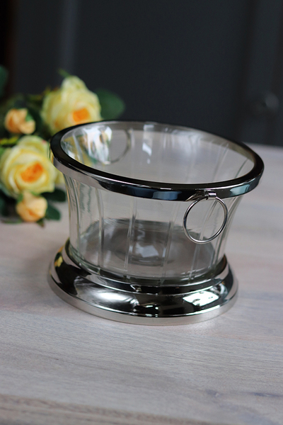 Glamour Spring, kryształowy cooler / pojemnik na lód, wym.11x16cm 