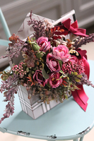 bardzo urocza koperta flowerbox z czekoladą, Relano, wym.30x35cm 