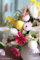 stroik wielkanocny w naczyniu, Retto - Radosny Czas, wym.18x20cm 