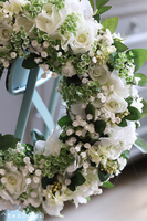 Etiuda, delikatny kwiatowy wianek na drzwi, śr.38cm