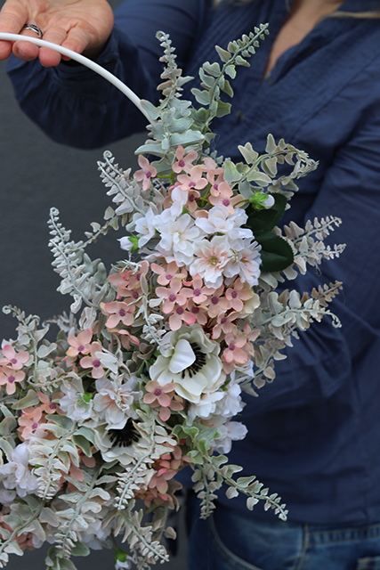 Lunatto Subtelle, wyjątkowy wianek na drzwi na obręczy, śr.52cm