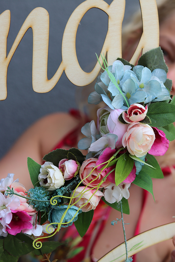 dekoracyjny wianek na ślub / wesele / rocznicę, Żona, Santorini, śr.40cm