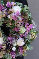 Bellanova, gęsty wianek z puszkami dmuchawca, śr.40cm