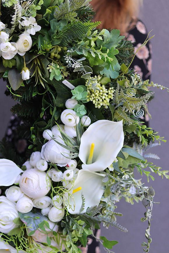 Fortissimo, komplet dekoracji nagrobnych, wieniec + bukiet