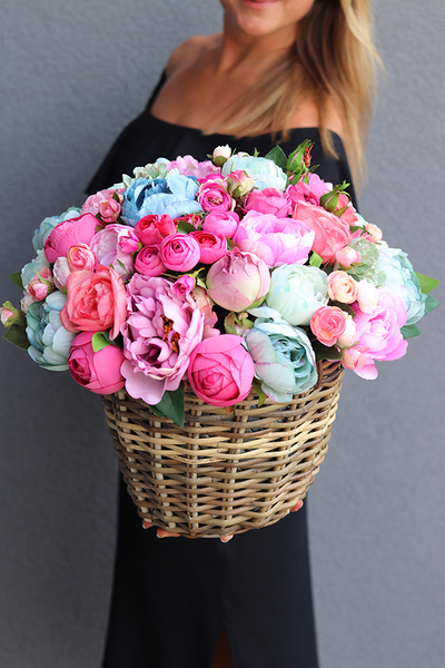 Caryca Renato, komplet dekoracji, kosz + bukiet