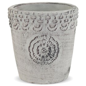 Narni, elegancka cementowa osłonka / donica, wym.11.5x11x11cm