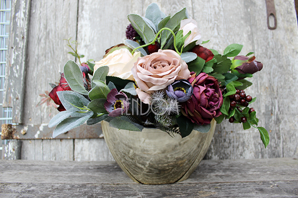 bukiet / kwiatowa kompozycja England Gold mniejsza wys.35cm 