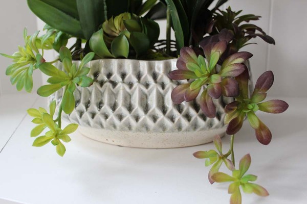 ekskluzywny sztuczny storczyk z sukulentami Laomina, wys.65cm