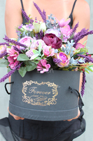 Jesienna Aura, kompozycja kwiatowa / bukiet / flowerbox wys.34cm 