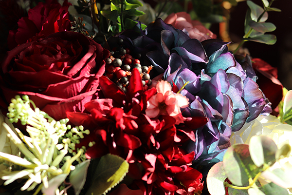 kompozycja kwiatowa / bukiet, Klaudyna, wym. 35x36cm