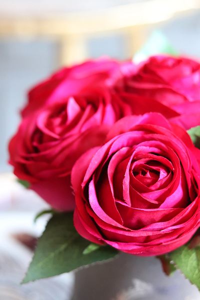 flowerbox Tenia w srebrzystoszarym pudełku, wys.23cm