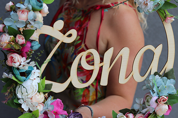 dekoracyjny wianek na ślub / wesele / rocznicę, Żona, Santorini, śr.40cm