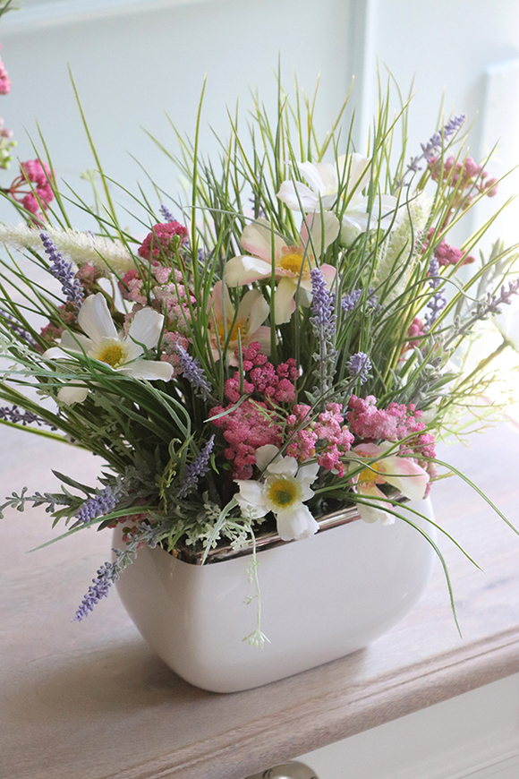 kompozycja traw i polnych kwiatów, Łąka Silvietta, wys.37cm