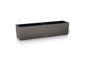 Balconera, elegancka donica z nawadnianiem, brąz, dł.80cm