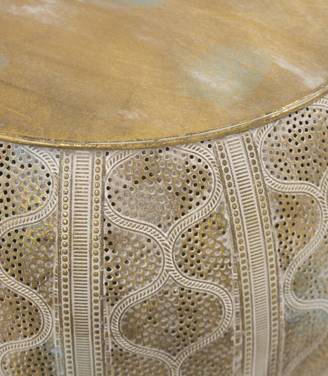 Indie Gold, stolik boczny pomocniczy, wys.50cm