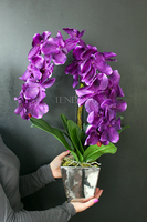 ładny storczyk sztuczny Silver Violet, wys.63cm 