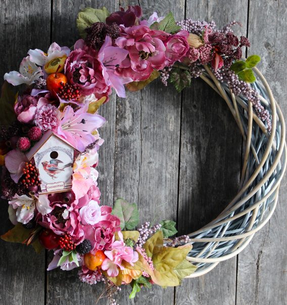 Reneta ogromny wianek dekoracyjny na drzwi, śr.50cm 