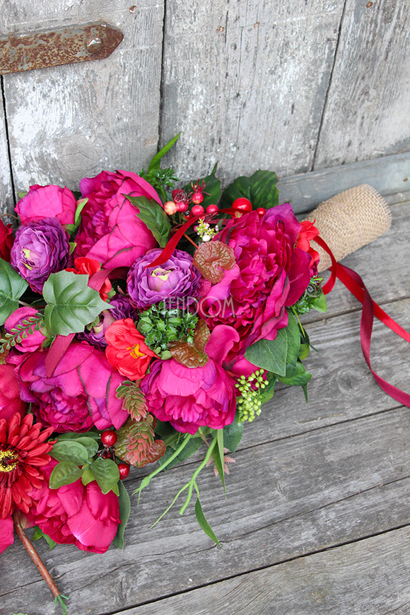 dekoracja, wiązanka nagrobna Premium, dł.77cm 