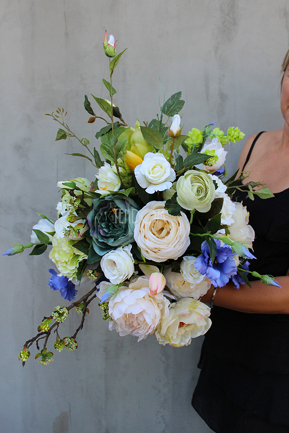 bukiet / dekoracja kwiatowa do wazonu Samanta, wys.60cm 