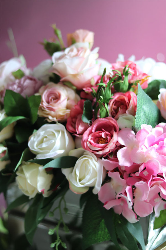 bajeczna kompozycja kwiatowa, Delicja, wym.27x37cm 