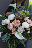 Maria Beige, komplet kompozycji nagrobnych, bukiet + kompozycja