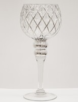 elegancki świecznik glamour, Forester Crystal, wys.30cm