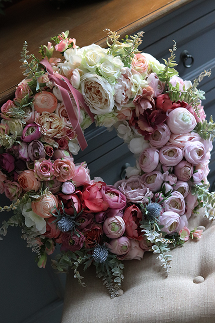 bogaty wianek na drzwi, Carmen Canoe, śr.48cm 