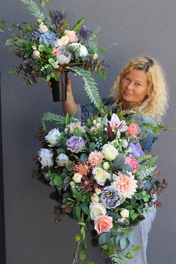 Tedano, komplet ekskluzywnych dekoracji nagrobnych, wiązanka+bukiet