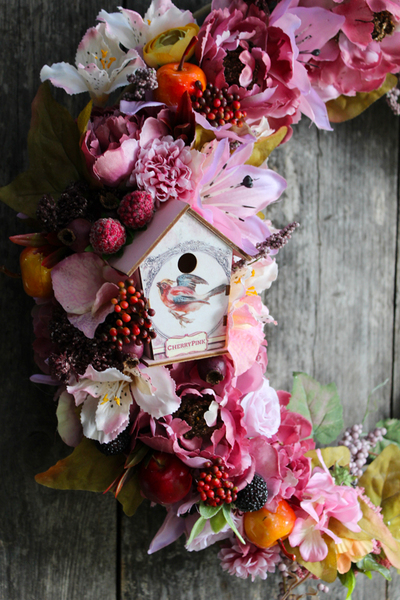 Reneta ogromny wianek dekoracyjny na drzwi, śr.50cm 